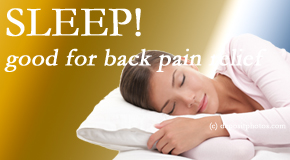 OrthoIllinois Chiropractic shares research that says good sleep helps keep back pain at bay. 