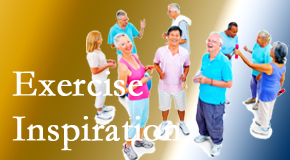 OrthoIllinois Chiropractic hopes to inspire exercise for back pain relief by listening carefully and encouraging patients to exercise with others.