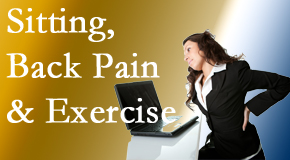 OrthoIllinois Chiropractic urges less sitting and more exercising to combat back pain and other pain issues.