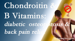 OrthoIllinois Chiropractic shares nutritional advice for back pain relief that includes chondroitin sulfate and B vitamins. 