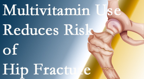 OrthoIllinois Chiropractic presents new research that shows a reduction in hip fracture by those taking multivitamins.