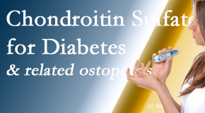 OrthoIllinois Chiropractic presents new info on the benefits of chondroitin sulfate for diabetes management of its inflammatory and osteoporotic aspects.