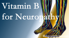 OrthoIllinois Chiropractic values the benefits of nutrition, especially vitamin B, for neuropathy pain along with spinal manipulation.