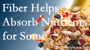 OrthoIllinois Chiropractic shares research about benefit of fiber for nutrient absorption and osteoporosis prevention/bone mineral density improvement.