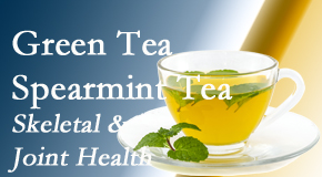 OrthoIllinois Chiropractic shares the benefits of green tea on skeletal health, a bonus for our McHenry chiropractic patients.