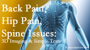 OrthoIllinois Chiropractic examines back pain patients for various issues like back pain and hip pain and other spine issues with imaging and clinical tests that influence a relieving chiropractic treatment plan.