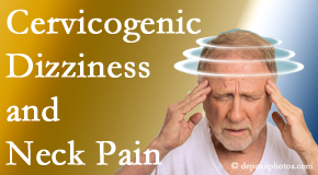 OrthoIllinois Chiropractic recognizes that there may be a link between neck pain and dizziness and offers potentially relieving care.