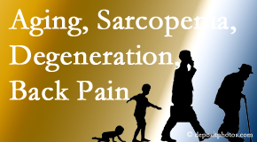 OrthoIllinois Chiropractic lessens a lot of back pain and sees a lot of related sarcopenia and back muscle degeneration.