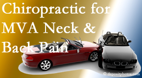 OrthoIllinois Chiropractic offers gentle relieving Cox Technic to help heal neck pain after an MVA car accident.