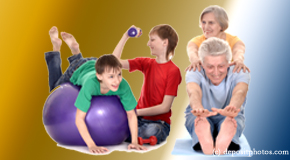 McHenry exercise image of young and older people as part of chiropractic plan