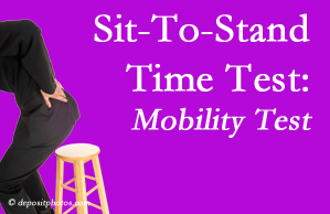McHenry chiropractic patients are encouraged to check their mobility via the sit-to-stand test…and increase mobility by doing it!