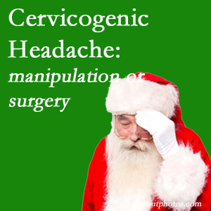 The McHenry chiropractic manipulation and mobilization show benefit for relieving cervicogenic headache as an option to surgery for its relief.