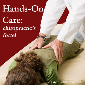 image of McHenry chiropractic hands-on treatment