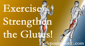 McHenry chiropractic care at OrthoIllinois Chiropractic incorporates exercise to strengthen glutes.