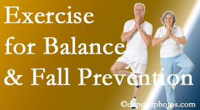 McHenry chiropractic care of balance for fall prevention involves stabilizing and proprioceptive exercise. 