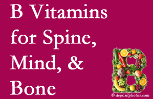 McHenry bone, spine and mind benefit from B vitamin intake and exercise.