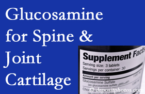 McHenry chiropractic nutritional support urges glucosamine for joint and spine cartilage health and potential regeneration. 