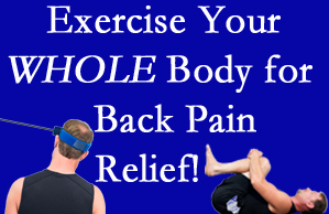 McHenry chiropractic care includes exercise to help enhance back pain relief at OrthoIllinois Chiropractic.