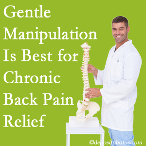 Gentle McHenry chiropractic treatment of chronic low back pain is superior. 