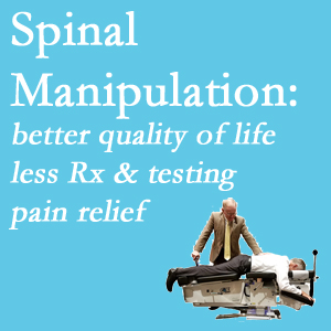 The McHenry chiropractic care offers spinal manipulation which research is describing as beneficial for pain relief, improved quality of life, and decreased risk of prescription medication use and excess testing.