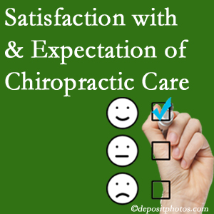 McHenry chiropractic care delivers patient satisfaction and meets patient expectations of pain relief.
