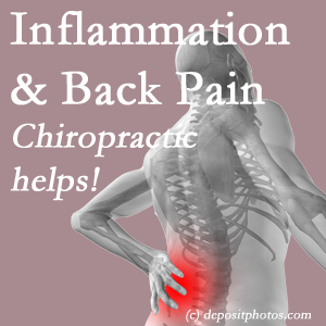The McHenry chiropractic care offers back pain-relieving treatment that is shown to reduce related inflammation as well.