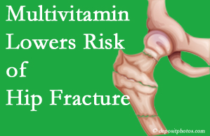 McHenry hip fracture risk is decreased by multivitamin supplementation. 