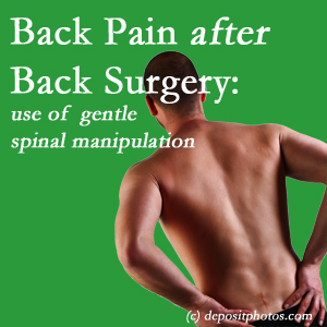 image of a McHenry spinal manipulation for back pain after back surgery