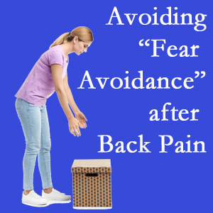 McHenry chiropractic care encourages back pain patients to resist the urge to avoid normal spine motion once they are through their pain.