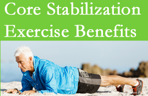 OrthoIllinois Chiropractic presents support for core stabilization exercises at any age in the management and prevention of back pain. 