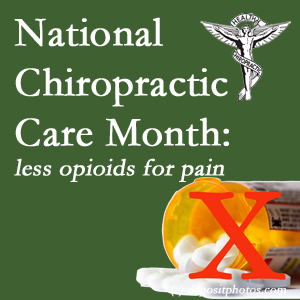 McHenry chiropractic care is being celebrated in this National Chiropractic Health Month. OrthoIllinois Chiropractic describes how its non-drug approach benefits spine pain, back pain, neck pain, and related pain management and even decreases use/need for opioids. 